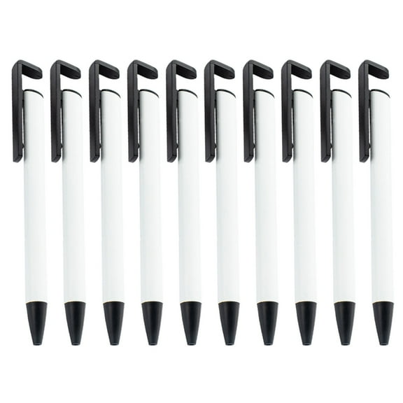 10Pcs Heat Transfer Retractable Ballpoint Pen Sublimation Pen Blank for Full Printing Ballpoint Pen