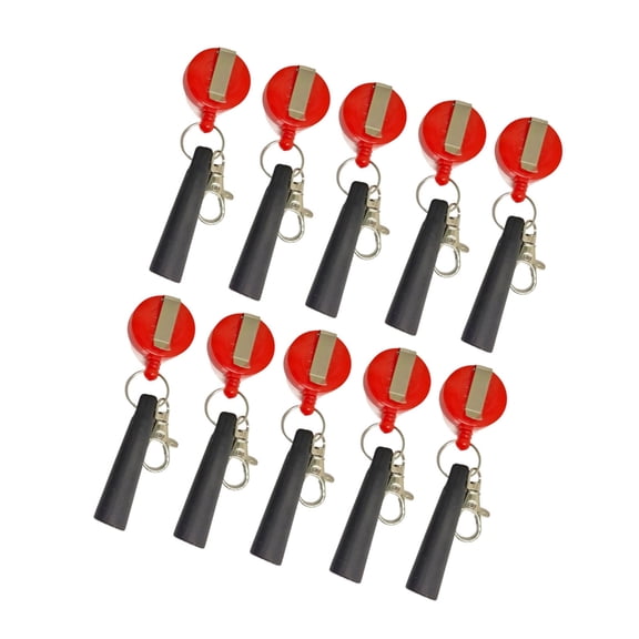 10Pcs Retractable Pencil Holder with Pocket Clip for Nurse Healthcare Worker
