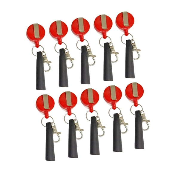 10Pcs Retractable Pull Pen Holder Badge Reel Pen Holder with Belt Clip for Nurse Healthcare Worker Lanyard Pencil Holder
