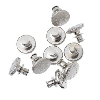 40 Sets Jeans Button Replacement, TSV Metal Tack Buttons Replacement, 20mm  and 17mm Adjustable Instant Button, Repair Kit for Sewing Pants, Leather  Craft, and Backpack 