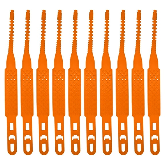 10Pcs Reusable Anti Snow Chains, Portable Snow Tire Chain for Pickup Trucks and SUV, Emergency Snow Plastic Non-Slip Cable Tie, Snow Mud Chains for Winter Driving and Muddy Road