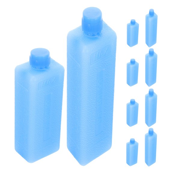 10Pcs Reusable Blue Ice Packs for Cooler Boxes Long-Term Cooling Air Conditioner Crystal Box