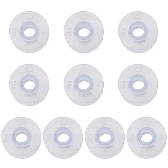 10Pcs Reusable Clear Plastic Bobbins Empty Bobbin Thread Winders Sewing Machine Threads Spool for Stitching Tailoring