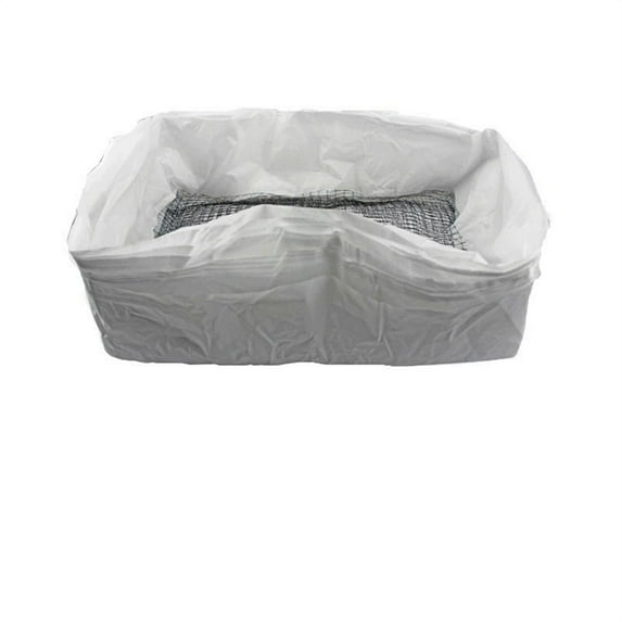 10Pcs Reusable Feces Filter Hands Free Pet Excrement Liners Elastic Sand Bag Filter Hygienic Litter Box Liners S