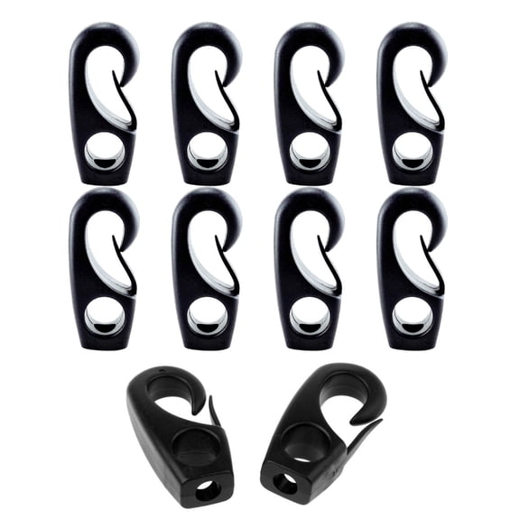 10Pcs Reusable Plastic Bungee Hook Replacement Cord Tightener Hook Fixed Tool