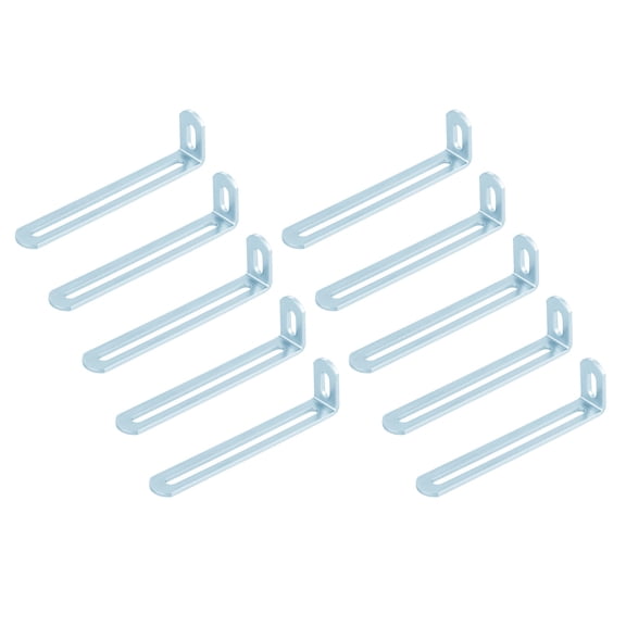10Pcs Right Angles Mounting Brackets Quick Assembly Adjustable Angles Brackets L Shaped Fixer for Home and Office Support