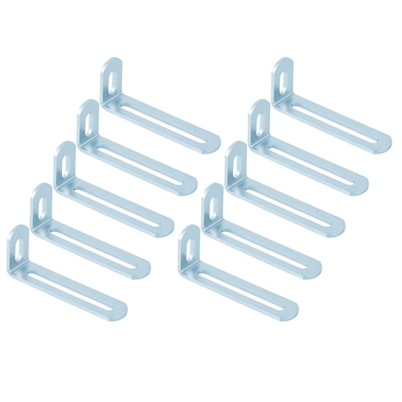 10Pcs Right Angles Mounting Brackets Quick Assembly Adjustable Angles Brackets L Shaped Fixer for Home and Office Support