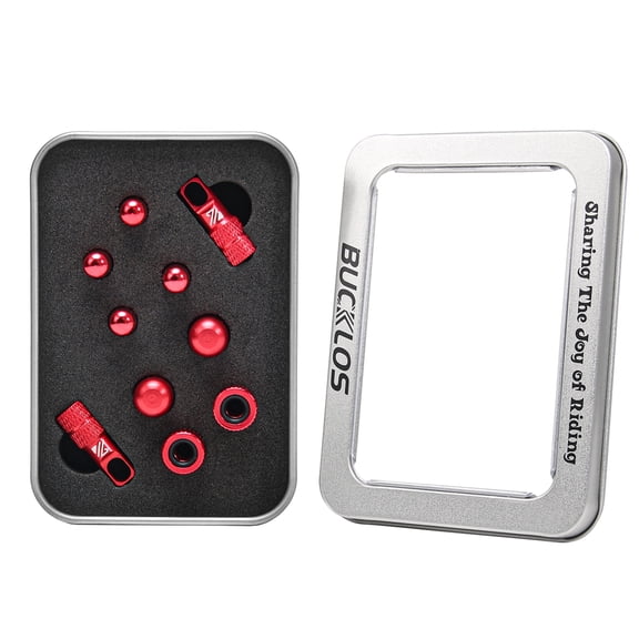 10Pcs Road Bike Tire Valve Stem Cap Set, Including Pump Adapters,Presta and Schrader Valve, Valve Core Remover Tool for Mountain, BMX , All Bicycles, Dust Cover Multiple Color Fit Most Rims