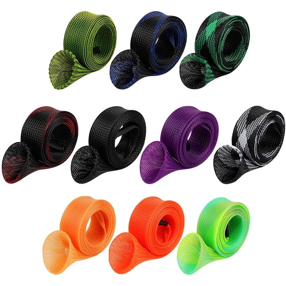 10Pcs Rod Sock Fishing Rod Sleeve Cover Protector Gloves Tools. Flat or Pointed End/Spinning or Casting Rods. Sea or Spinning Fishing Rod