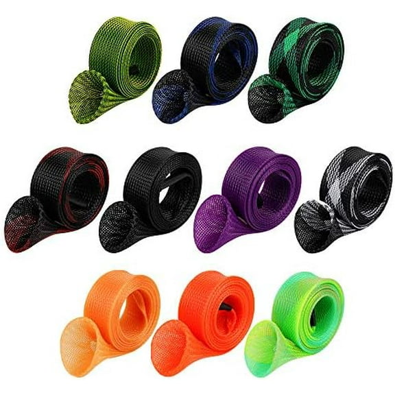 10Pcs Rod Sock Fishing Rod Sleeve Cover Protector Gloves Tools. Flat or Pointed End/Spinning or Casting Rods. Sea or Spinning Fishing Rod