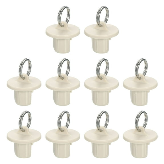 10Pcs Roller Shades Pull Ring End Cap, Roller Up Blinds Replacement, Beige