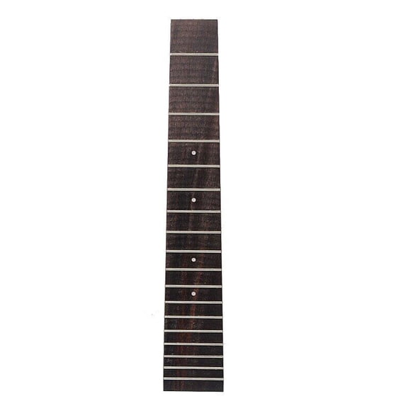 10Pcs Rosewood Ukulele Fingerboard for 26 Ukulele with 3mm Dot 18 Fret Rosewood UK Fretboard Ukulele Parts