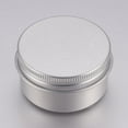 thumbnail image 1 of 10Pcs Round Aluminium Tin Cans Aluminium Jar Storage Containers for Cosmetic Candles Candies with Screw Top Lid Platinum 4.6x2.5cm Capacity 30ml(1.01fl. oz), 1 of 2