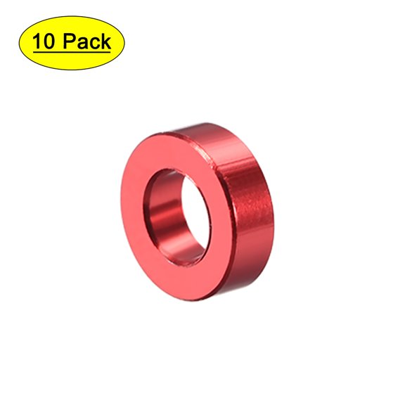 10Pcs Round Aluminum Standoff Column Spacer 3.1x6x2mm(IDxODxH) Red for FPV Quadcopter RC Multirotors Parts DIY