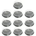 thumbnail image 1 of 10Pcs Round Cake Pies Containers, Black Bottom Serving Tray with Clear Lid, Disposable Cake Containers with Dome Lids Dessert Sandwich Trays for Party Cheesecake Cupcakes Desserts(Clear,7.9x7.9x3.5"), 1 of 4