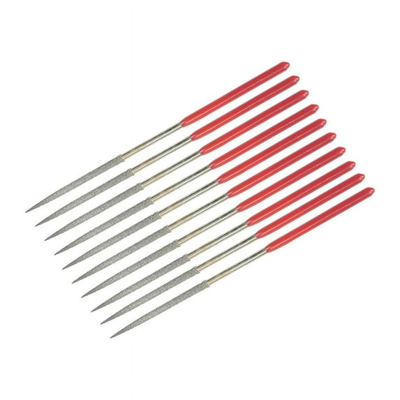 3mm x 140mm Round Diamond Needle File Set for Metal Stone Grinding