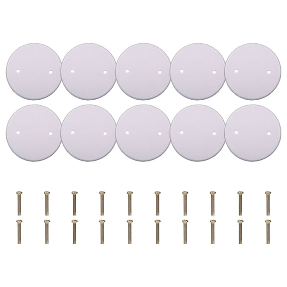 10Pcs Round Electrical Box Covers Plastic Cable Panel Ceiling Decoration Panel Ceiling Closures Socket Surround Plates
