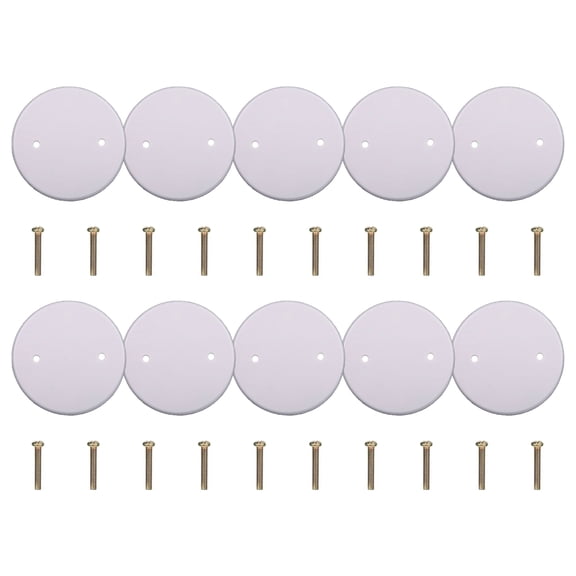 10Pcs Round Electrical Box Covers Plastic Cable Panel Decoration Panel Ceiling Closures Socket Surround Plates