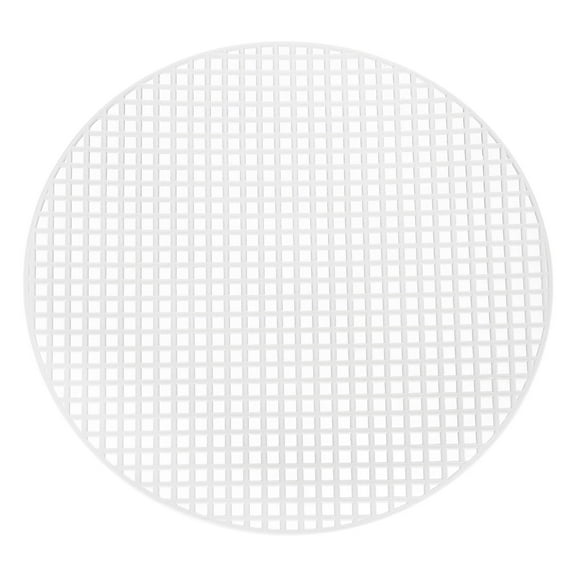 10Pcs Round Plastic Canvas Mesh Sheets 17.5cm / 6.89inch Circle Mesh Mat for Embroidery Knit Crochet Needlework