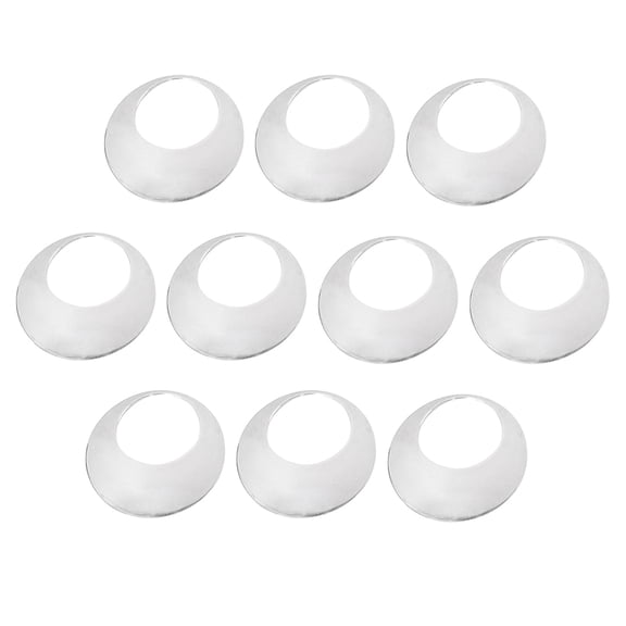 10Pcs Round Stainless Charms DIY Pendants for Necklace Jewelry Making
