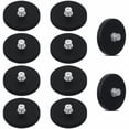 thumbnail image 1 of 10Pcs Rubber Coated Anti-Scratch Mounting Magnets, 30LBS Neodymium Magnet Base with M5 Threaded Studs，Strong Magnets Hold The Base for Light Bar Mirror Camera Tool （10 Pack,1.69 Inch）, 1 of 7