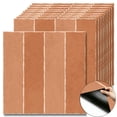 thumbnail image 1 of 10Pcs Rustic Terracotta Striped Peel and Stick Floor Tiles, 12x12 Covers 10 Sq. Ft. Self-Adhesive DIY Vinyl Flooring, Removable Waterproof Peel and Stick Tile for Bathroom, Kitchen, Bedroom,Wall,Home, 1 of 8