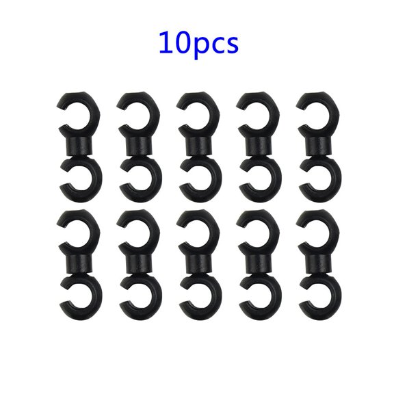 10Pcs S Shaped Hook Clips Rotating Bike Brake Gear Cross Cable Tidy Clip Tool