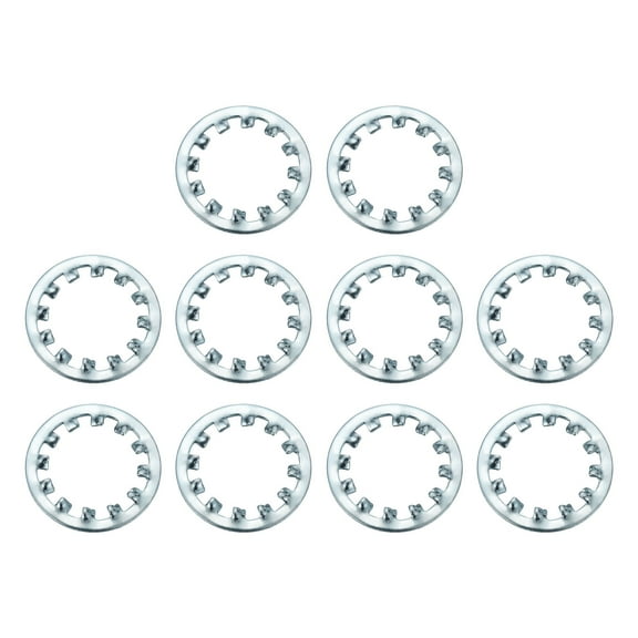10Pcs SAE 3/4" Zinc-Plated Carbon Steel Internal Tooth Lock Washer