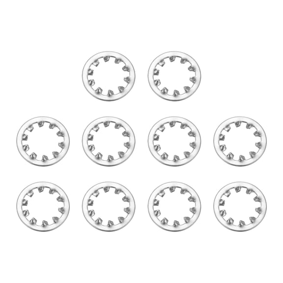 10Pcs SAE 5/8" 304 Stainless Steel Internal Tooth Lock Washer
