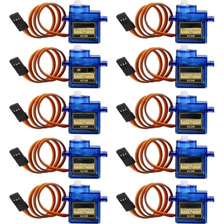 10Pcs SG90 9g Micro Servos for RC Robot Helicopter Airplane Controls Car Boat