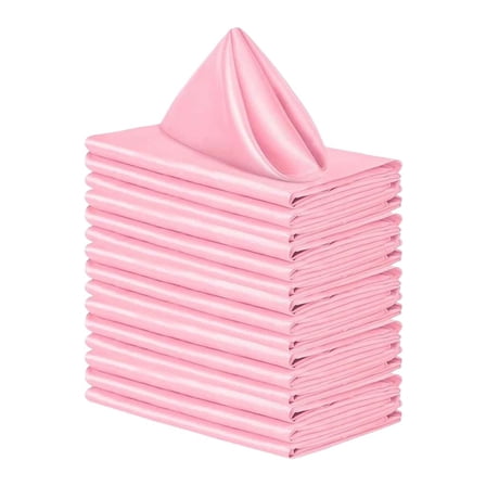 10Pcs Satins Square Napkins for Wedding Birthday ChristmasHa110weenParty