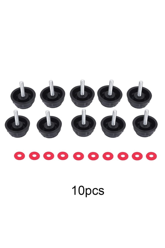 10Pcs Screw Caps Covers with Gaskets for Fishing Reel Handle, Screw Nut, Reel Handle Screw