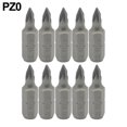 10Pcs Screwdriver Bit Set 1/4Inch Hex Shank Pz0Pz3 Cross Screw Driver