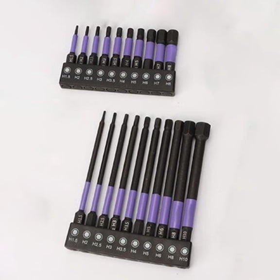 10Pcs Screwdriver Bit Set For Impact Wrench Hex Shank 1/4Inch With Storage 50Mm Fangkenuo