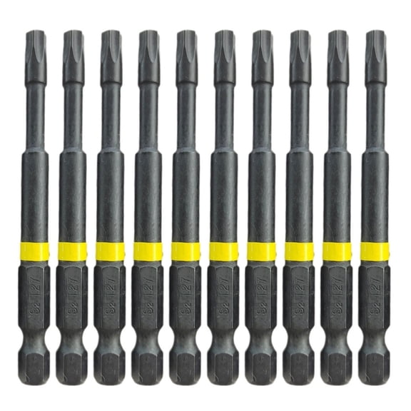 10Pcs Screwdriver Bit Set, High Torque Magnetic Star Drill Head Driver with Antislip Grip for Mechanics and Woodworkers