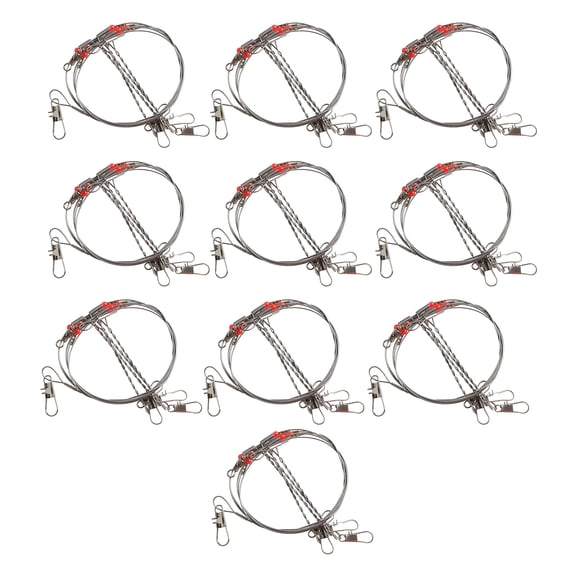 Wire Walleye Rig 10Pcs Sea Fishing Line Rigs Freshwater Saltwater Fishing Wire Leader ...