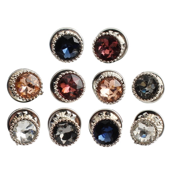 10Pcs Seam-free Buttons Brooches Buckles Pins Clothes Shawl Invisible Buttons Birthday