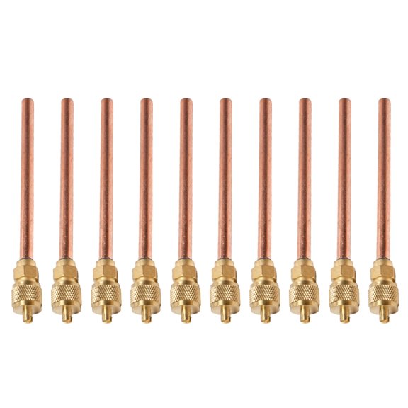 10Pcs Service Access Valves Kits Refrigerator Access Valves Set 1/4" Thick Refrigerants Filling Access Valves for Home