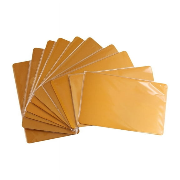 10Pcs/Set 0.8mm Thickness Metal Business Cards Diy Engraving DIY Card Office Supplies Blank Laser Blanks for Engraving