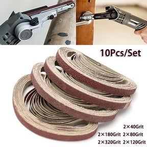 10Pcs/Set 1/218Inch Sanding Belts Abrasive Bands For Belt Sander Abrasive Tools