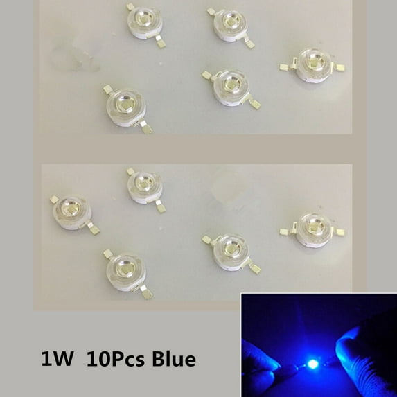 10Pcs/Set 1W LED Super Bright Lamp Beads Night Light for Flashlight Stage Yard Bulb