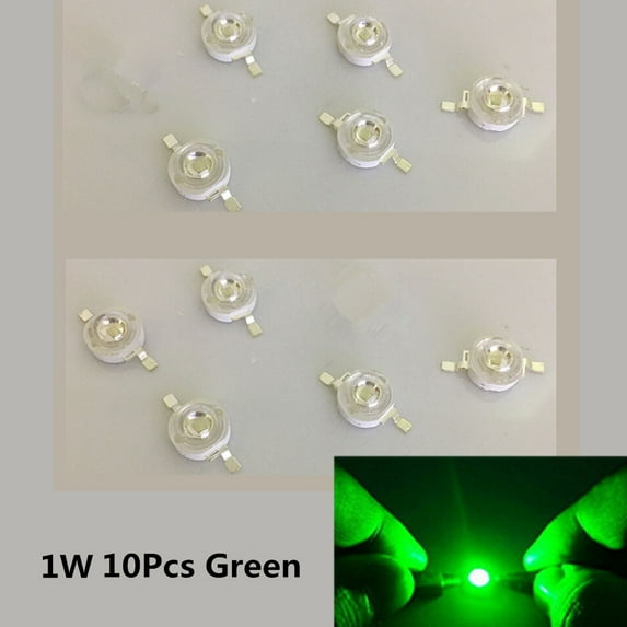 10Pcs/Set 1W LED Super Bright Lamp Beads Night Light for Flashlight Stage Yard Bulb