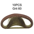10Pcs/Set 452*15Mm Sanding Belts 60600 Grits for Wood Soft Metal