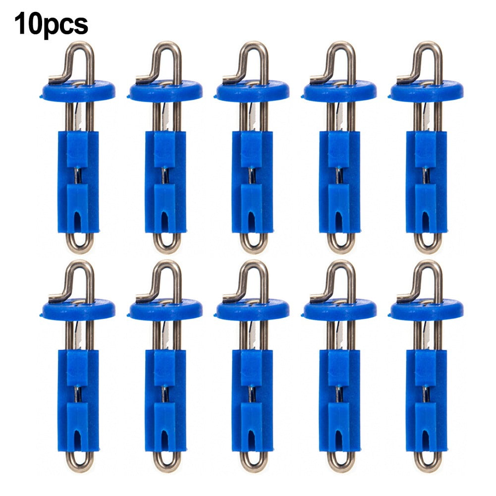 10Pcs/Set Fishing Bait Hook Quick Release Clips Breakaway For Sea ...