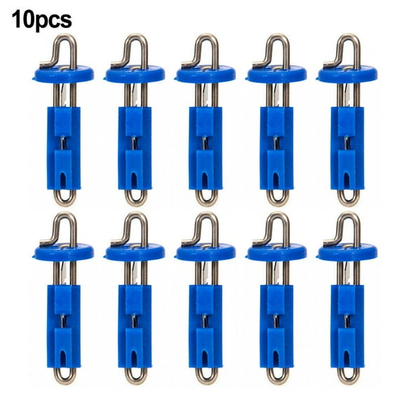 10Pcs/Set Fishing Bait Hook Quick Release Clips Breakaway For Sea Fishing Rig Maximum Hook Size 6/0 Pesca Fish Tackle Tools