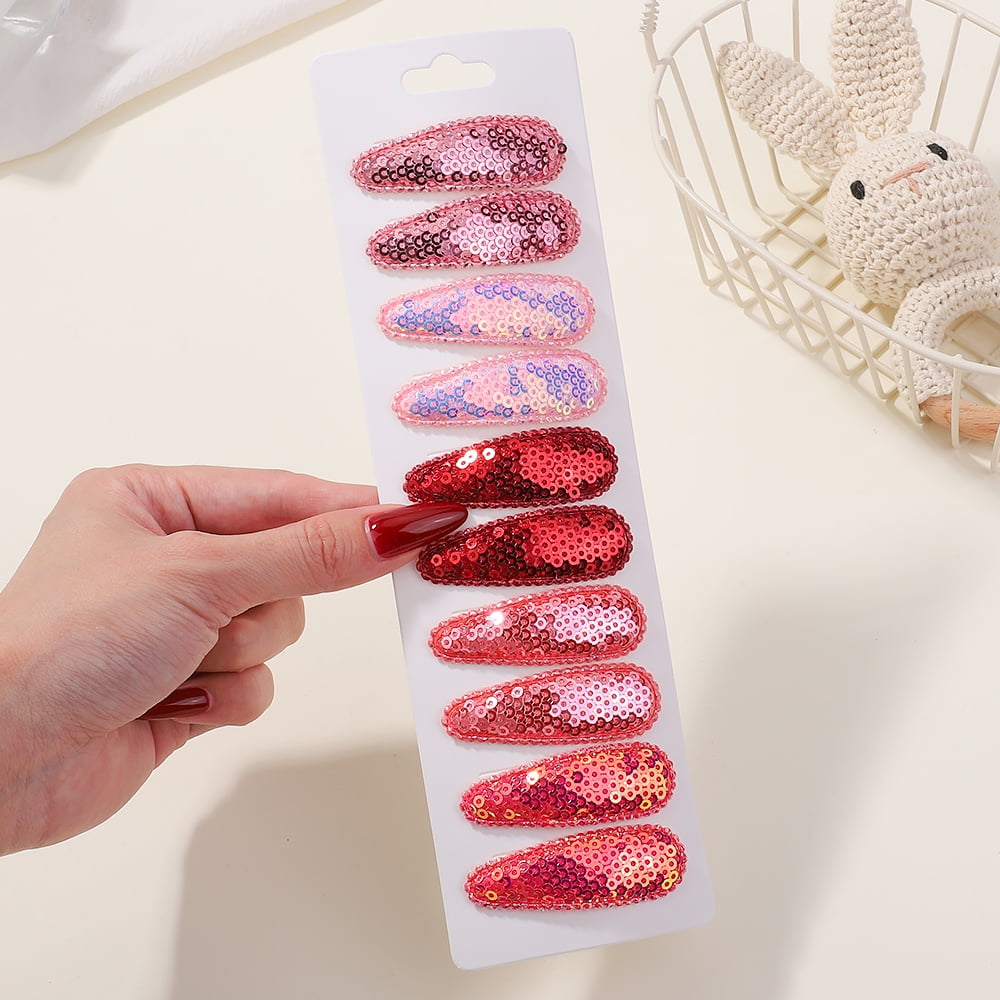 10Pcs/Set Party Sequins BB Clips Hair Clips for Handmade Hairpins