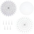 thumbnail image 1 of 10Pcs/Set Rotating Stamping Platform Clear Acrylic Stamp Spin Tool Circular Stamping Positioning Tool with 24 Equal Intervals for Scrapbooking Crafts Card Making Arts Supplies, 1 of 5
