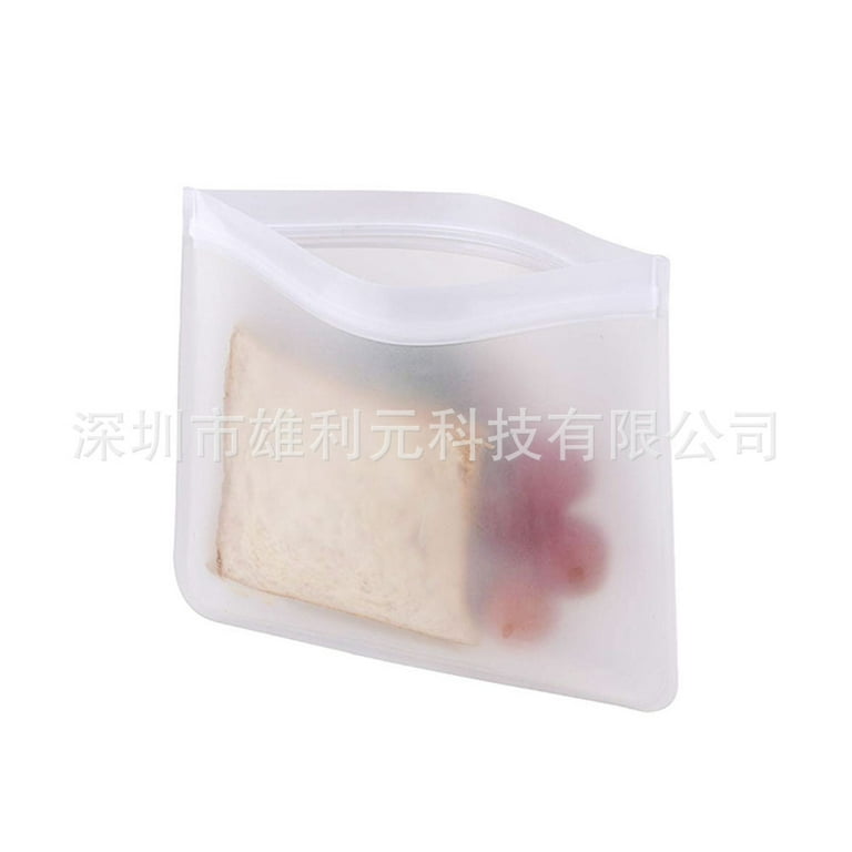 Silicone Storage Bag Food Storage Containers Reusable Silicone Food Storage  Bags Stand Up Zip Shut Bag Cup Fresh Bag