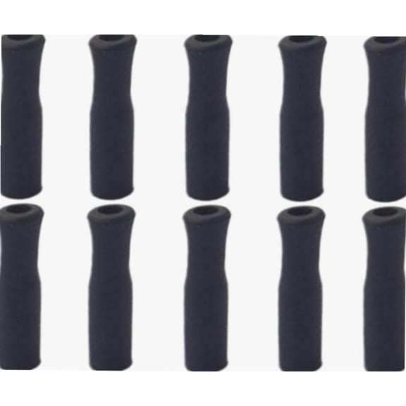 10Pcs/Set Silicone Straw Tips for Metal Straw Glass Straw 8 Mm Anti-Scald Teeth Caps Reusable Washable Protector Nozzle Silicone