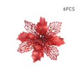 thumbnail image 1 of 10Pcs/Set Sunsent Christmas Openwork Flowers Christmas Tree Pendants Colorful Christmas Tree Decoration Artificial Flower Decoration, 1 of 5